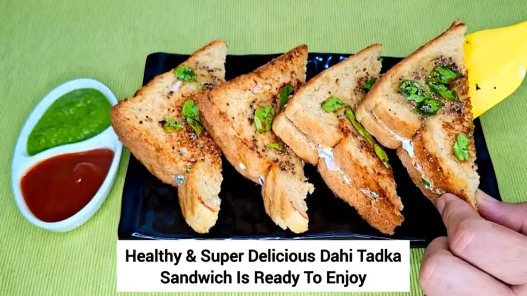 dahi tadka sandwich