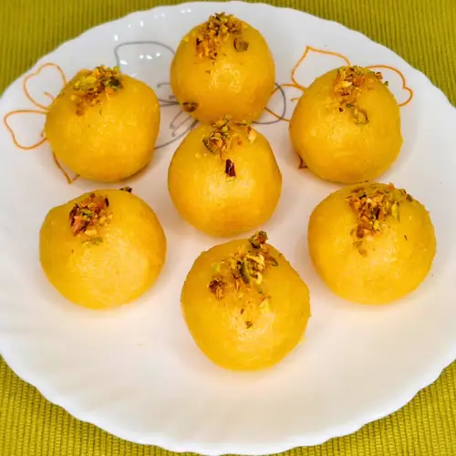 mango coconut ladoo