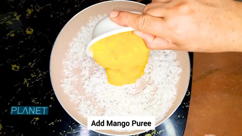 mango coconut ladoo