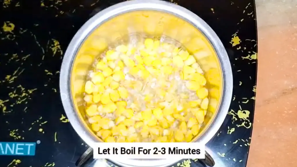 spinach corn sandwich