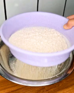 how to sieve flour